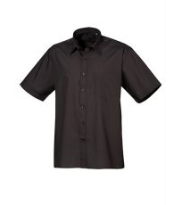 Pánská košile s krátkým rukávem PR202 Premier Workwear Black