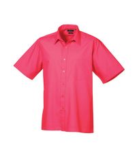 Pánská košile s krátkým rukávem PR202 Premier Workwear Hot Pink -ca. Pantone 214c