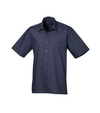 Pánská košile s krátkým rukávem PR202 Premier Workwear Navy -ca. Pantone 2766
