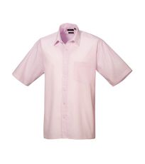Pánská košile s krátkým rukávem PR202 Premier Workwear Pink -ca. Pantone 1895