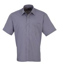 Pánská košile s krátkým rukávem PR202 Premier Workwear Steel -ca. Pantone 6545
