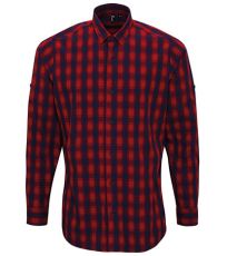Pánská bavlněná košile s dlouhým rukávem PR250 Premier Workwear Red