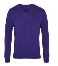 Pánský pletený svetr PR694 Premier Workwear Purple -ca. Pantone 269