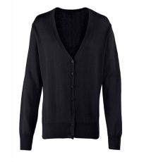 Dámský pletený kardigan na knoflíky PR697 Premier Workwear Black