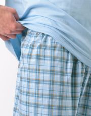 Pánské krátké pyžamo 79188P GINA Poměnková-bílá