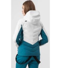 Dámská lyžařská bunda Dámská lyžařská bunda 4F KUDN006 H4Z21 48S AQUA modrá 4F WHITE