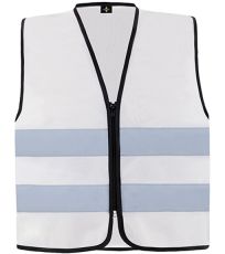 Unisex bezpečnostní vesta na zip Cologne Korntex White