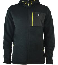 Pánská fleecová mikina HOZ18-PLM606 Outhorn deep black melange