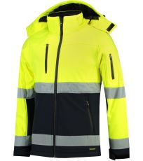 Unisex softshellová pracovní bunda Bi-color EN ISO 20471 Softshell Tricorp fluorescenční žlutá