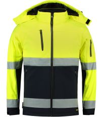 Unisex softshellová pracovní bunda Bi-color EN ISO 20471 Softshell Tricorp fluorescenční žlutá