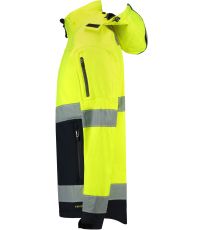 Unisex softshellová pracovní bunda Bi-color EN ISO 20471 Softshell Tricorp fluorescenční žlutá