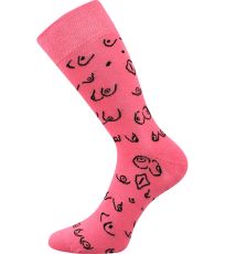 Dámské vzorované ponožky - 1-3 páry Doble mix Lonka vzor KP