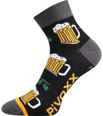 Pánské trendy ponožky - 3 páry Piff 01 VoXX® mix
