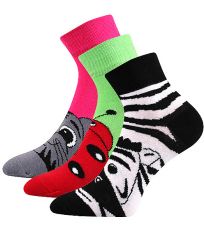 Dámské vzorované ponožky - 3 páry Jitulka Boma mix A