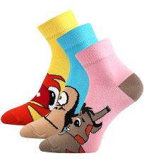 Dámské vzorované ponožky - 3 páry Jitulka Boma mix B