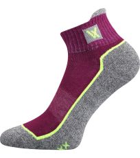Unisex sportovní ponožky - 3 páry Nesty 01 Voxx fuxia