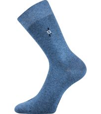 Pánské společenské ponožky - 3 páry Despok Lonka jeans melé