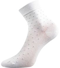 Dámské ponožky s volným lemem - 3 páry Fiona Lonka bílá