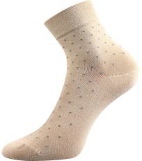Dámské ponožky s volným lemem - 3 páry Fiona Lonka béžová