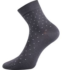 Dámské ponožky s volným lemem - 3 páry Fiona Lonka tmavě šedá