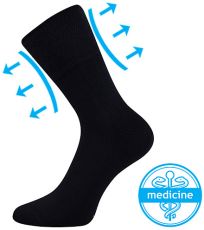 Unisex ponožky s volným lemem - 3 páry Finego Lonka tmavě modrá