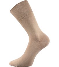 Unisex ponožky s volným lemem - 3 páry Diagram Lonka béžová