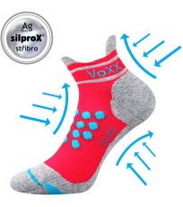 Unisex kompresní ponožky Sprinter Voxx neon růžová