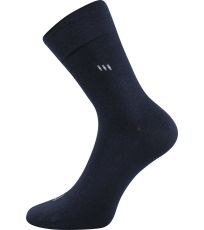 Pánské ponožky s extra volným lemem - 3 páry Dipool Lonka tmavě modrá