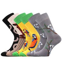 Dámské vzorované ponožky - 1-3 páry Doble mix Lonka