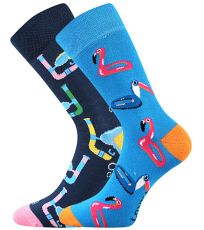 Dámské vzorované ponožky - 1-3 páry Doble mix Lonka vzor KP