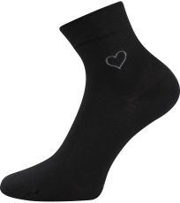 Dámské ponožky s volným lemem - 3 páry Filiona Lonka černá