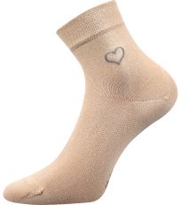 Dámské ponožky s volným lemem - 3 páry Filiona Lonka béžová