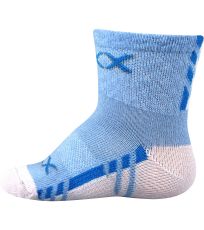 Kojenecké ponožky s jemným lemem - 3 páry Piusinek Voxx mix A - kluk