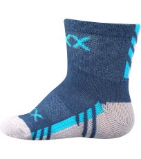 Kojenecké ponožky s jemným lemem - 3 páry Piusinek Voxx mix A - kluk