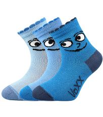 Dětské vzorované ponožky - 3 páry Kukik VoXX® mix A - kluk