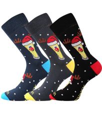 Pánské trendy ponožky - 3 páry PiVoXX vánoce Voxx mix V1