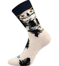 Dámské vzorované ponožky Owlana Boma sova