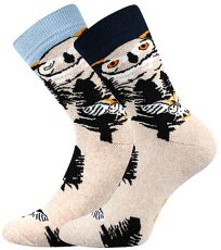 Dámské vzorované ponožky Owlana Boma