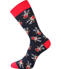 Unisex ponožky - 3 páry Vánoční Boma mix C
