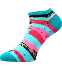 Dámské vzorované ponožky - 3 páry Piki 66 Boma mix A