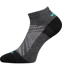 Unisex sportovní ponožky - 3 páry Rex 15 Voxx tmavě šedá melé