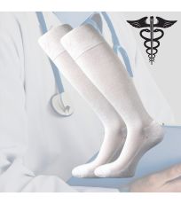 Unisex zdravotní podkolenky Medi knee VoXX® bílá