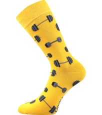 Unisex trendy ponožky Doble Sólo Lonka vzor 02 - činky