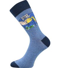 Unisex trendy ponožky Doble Sólo Lonka vzor 03 - rybář