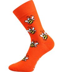 Unisex trendy ponožky Doble Sólo Lonka vzor 13 - včelky