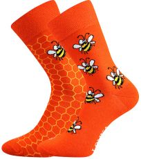 Unisex trendy ponožky Doble Sólo Lonka vzor 13 - včelky