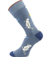 Unisex teplé ponožky Frooloo Lonka vzor 03 / medvědi