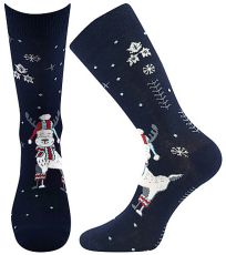 Unisex ponožky - 3 páry Vánoční Boma mix D