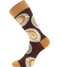 Unisex trendy ponožky Coffee socks Lonka vzor 2