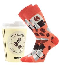 Unisex trendy ponožky Coffee socks Lonka vzor 5